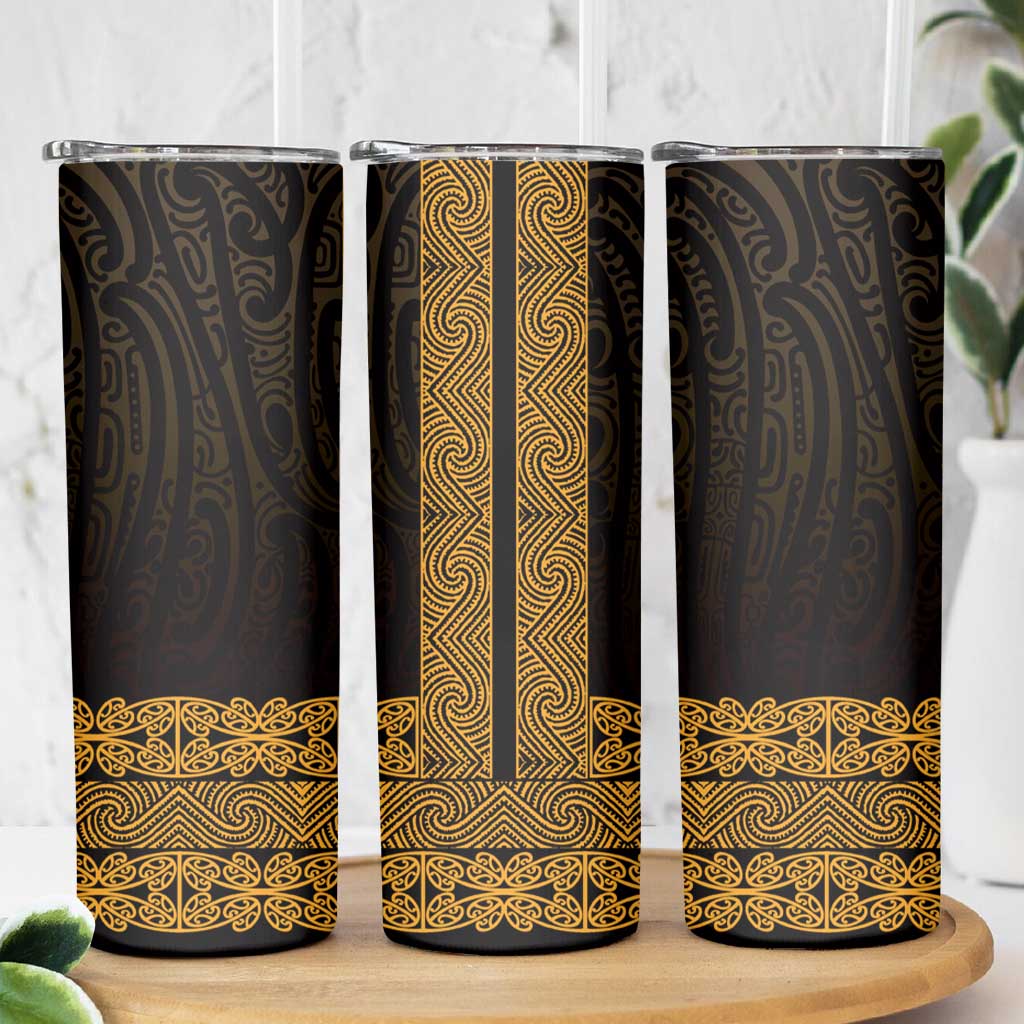 New Zealand Maori Kowhaiwhai Skinny Tumbler Karaka Maui and Mangopare LT9 - Polynesian Pride