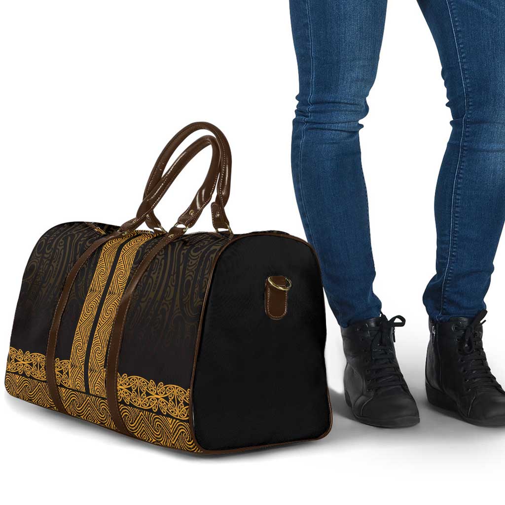 New Zealand Maori Kowhaiwhai Travel Bag Karaka Maui and Mangopare LT9 - Polynesian Pride