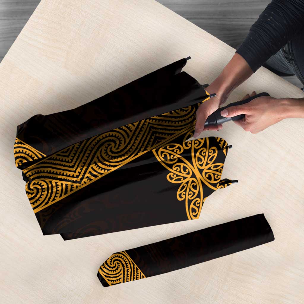 New Zealand Maori Kowhaiwhai Umbrella Karaka Maui and Mangopare LT9 - Polynesian Pride