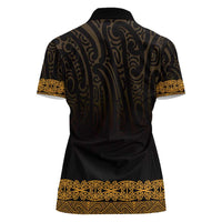New Zealand Maori Kowhaiwhai Women Polo Shirt Karaka Maui and Mangopare LT9 - Polynesian Pride