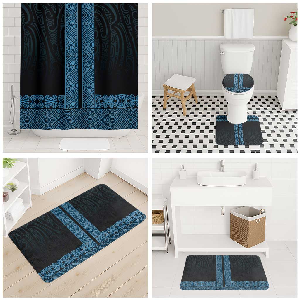 New Zealand Maori Kowhaiwhai Bathroom Set Kikorangi Maui and Mangopare LT9 - Polynesian Pride