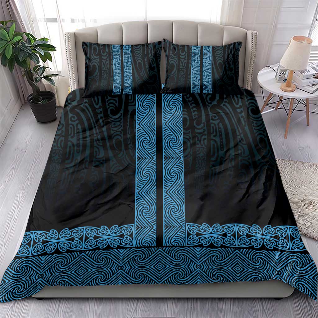 New Zealand Maori Kowhaiwhai Bedding Set Kikorangi Maui and Mangopare LT9 - Polynesian Pride
