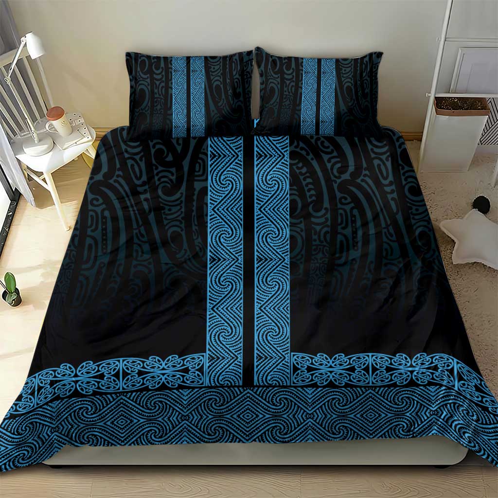 New Zealand Maori Kowhaiwhai Bedding Set Kikorangi Maui and Mangopare LT9 - Polynesian Pride