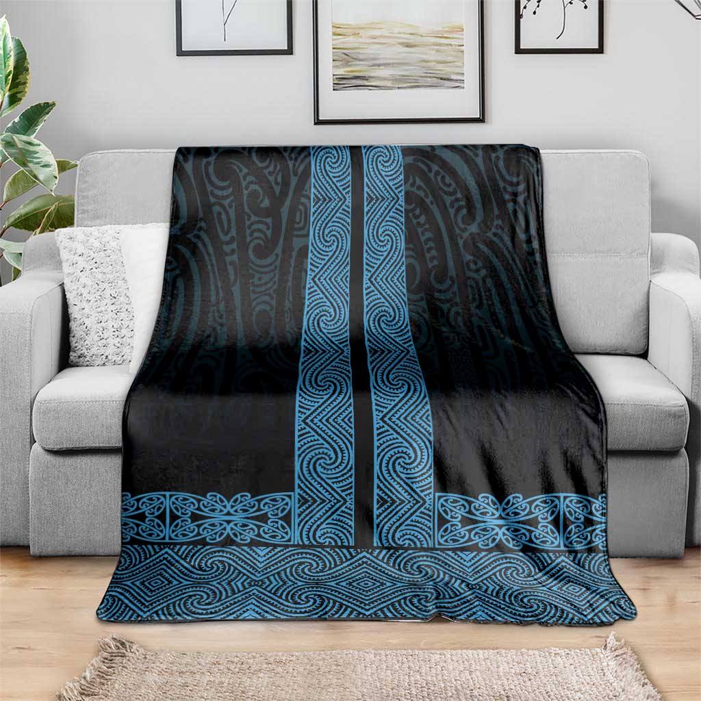 New Zealand Maori Kowhaiwhai Blanket Kikorangi Maui and Mangopare LT9 - Polynesian Pride