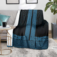 New Zealand Maori Kowhaiwhai Blanket Kikorangi Maui and Mangopare LT9 - Polynesian Pride