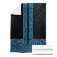 New Zealand Maori Kowhaiwhai Blanket Kikorangi Maui and Mangopare LT9 - Polynesian Pride