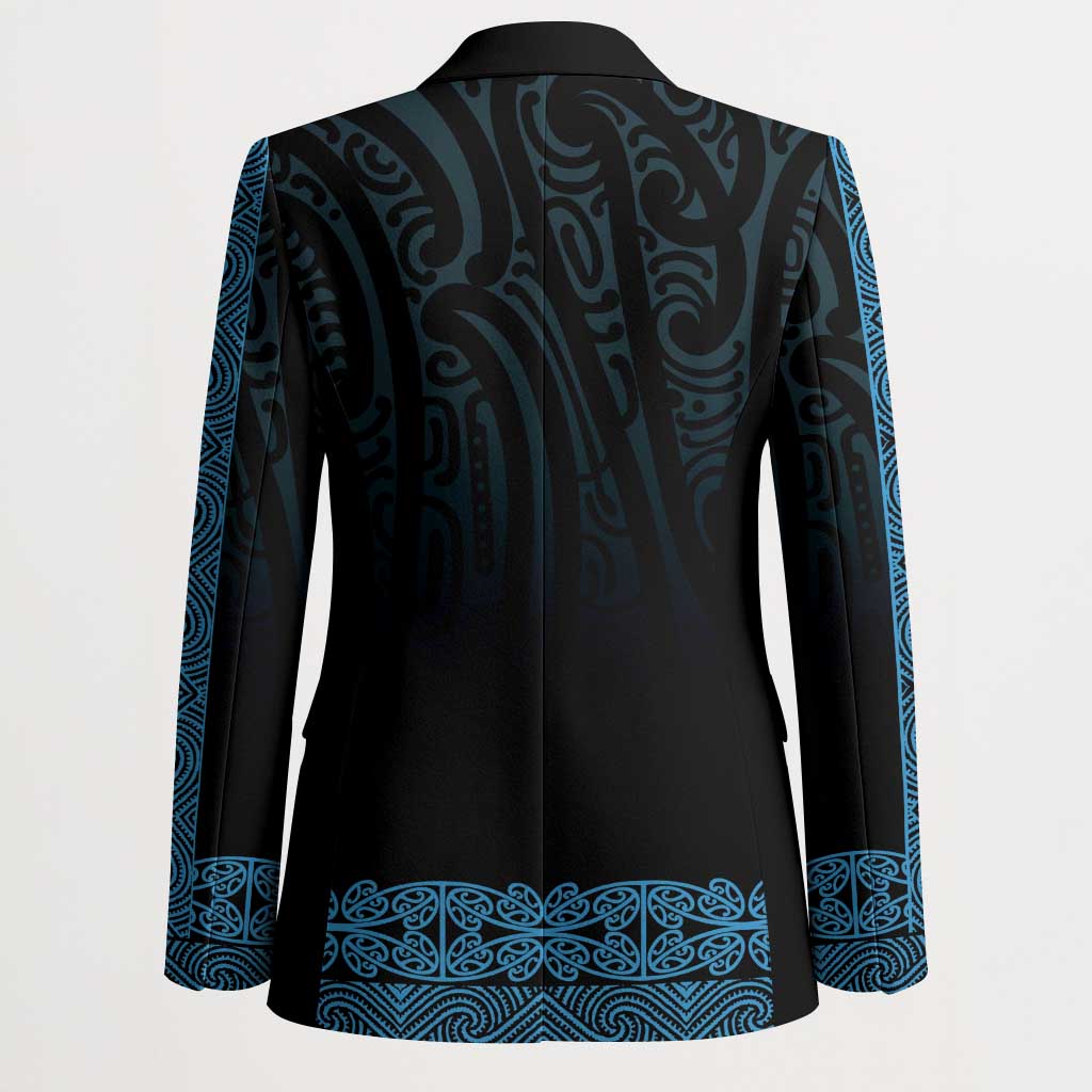 New Zealand Maori Kowhaiwhai Blazer Kikorangi Maui and Mangopare LT9 - Polynesian Pride