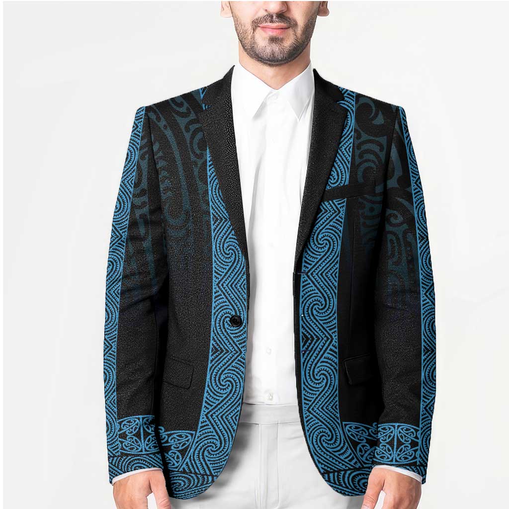 New Zealand Maori Kowhaiwhai Blazer Kikorangi Maui and Mangopare LT9 - Polynesian Pride