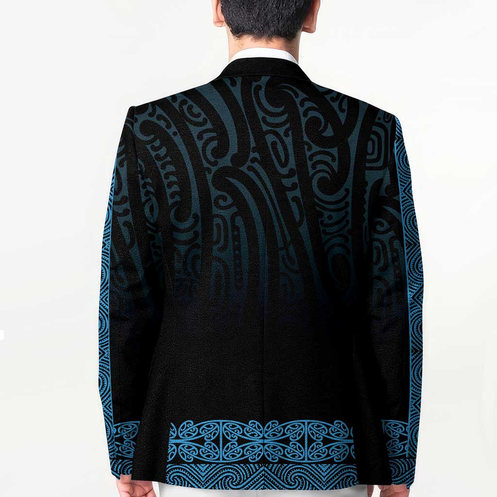New Zealand Maori Kowhaiwhai Blazer Kikorangi Maui and Mangopare LT9 - Polynesian Pride