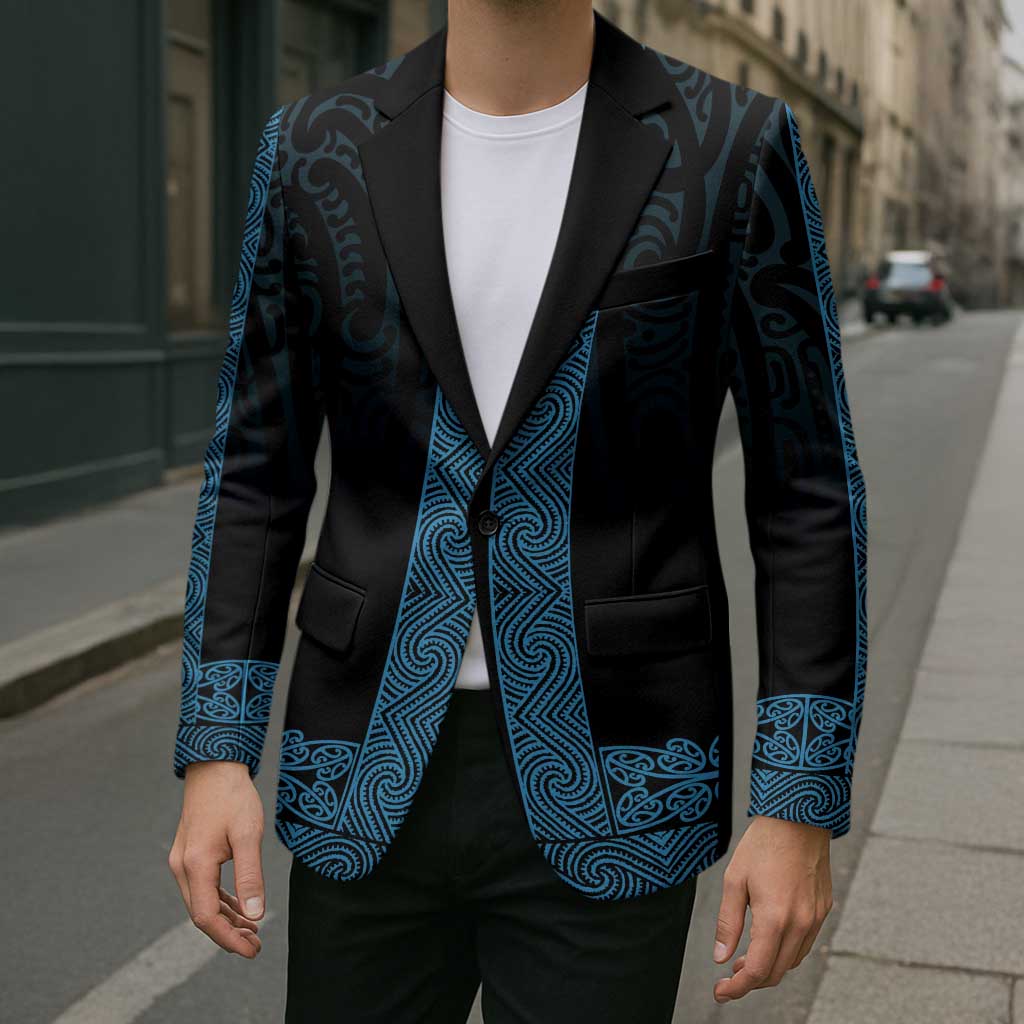 New Zealand Maori Kowhaiwhai Blazer Kikorangi Maui and Mangopare LT9 - Polynesian Pride