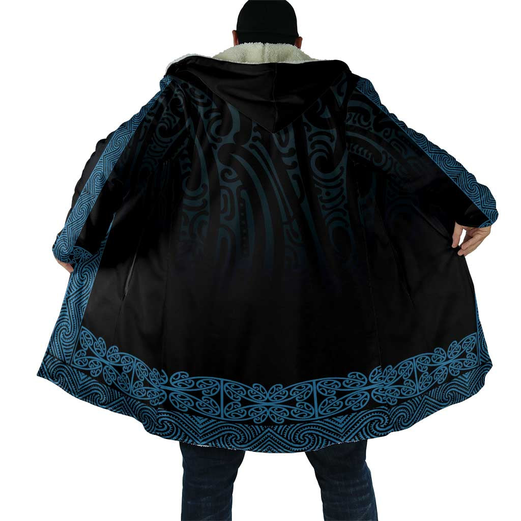 New Zealand Maori Kowhaiwhai Cloak Kikorangi Maui and Mangopare LT9 - Polynesian Pride