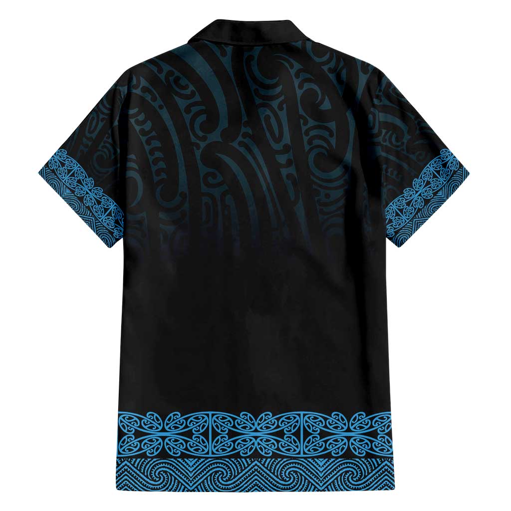 New Zealand Maori Kowhaiwhai Family Matching Puletasi and Hawaiian Shirt Kikorangi Maui and Mangopare LT9 - Polynesian Pride