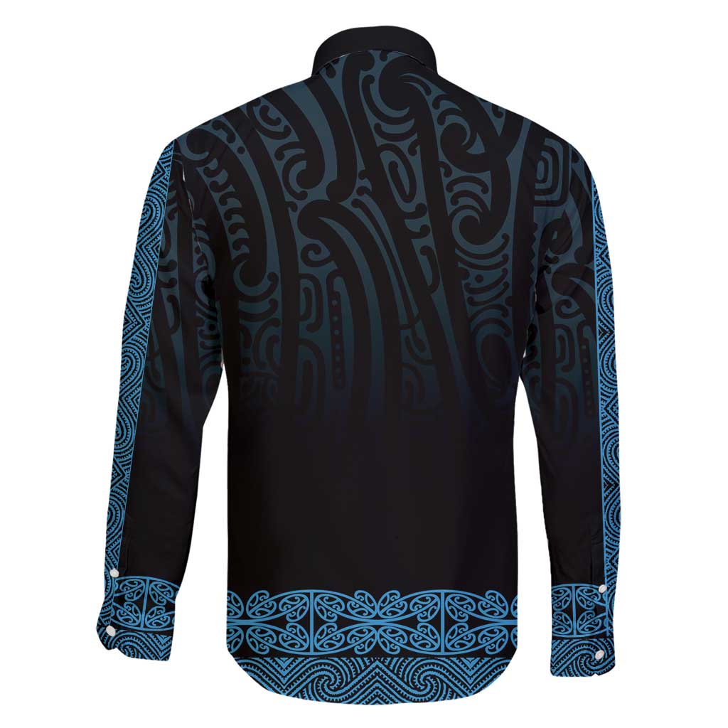 New Zealand Maori Kowhaiwhai Family Matching Puletasi and Hawaiian Shirt Kikorangi Maui and Mangopare LT9 - Polynesian Pride