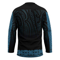 New Zealand Maori Kowhaiwhai Hockey Jersey Kikorangi Maui and Mangopare LT9 - Polynesian Pride