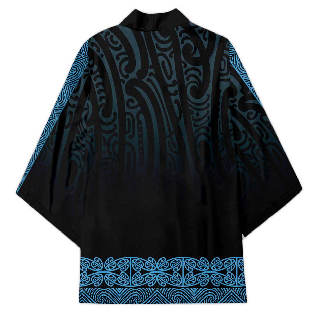 New Zealand Maori Kowhaiwhai Kimono Kikorangi Maui and Mangopare LT9 - Polynesian Pride