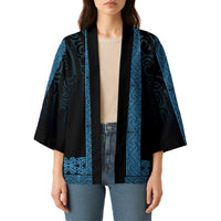 New Zealand Maori Kowhaiwhai Kimono Kikorangi Maui and Mangopare LT9 - Polynesian Pride
