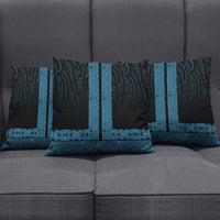 New Zealand Maori Kowhaiwhai Pillow Cover Kikorangi Maui and Mangopare LT9 - Polynesian Pride