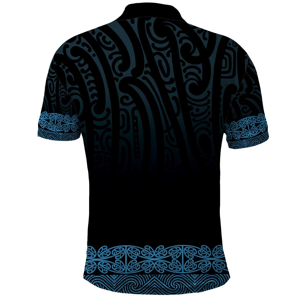 New Zealand Maori Kowhaiwhai Polo Shirt Kikorangi Maui and Mangopare LT9 - Polynesian Pride