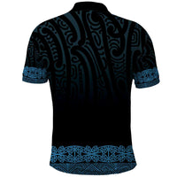 New Zealand Maori Kowhaiwhai Polo Shirt Kikorangi Maui and Mangopare LT9 - Polynesian Pride