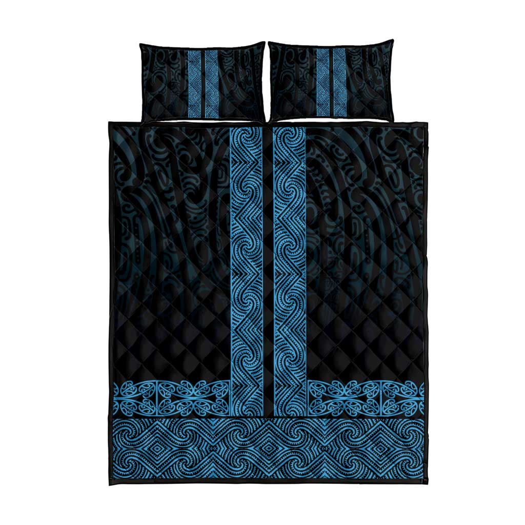New Zealand Maori Kowhaiwhai Quilt Bed Set Kikorangi Maui and Mangopare LT9 - Polynesian Pride
