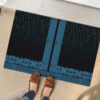 New Zealand Maori Kowhaiwhai Rubber Doormat Kikorangi Maui and Mangopare LT9 - Polynesian Pride