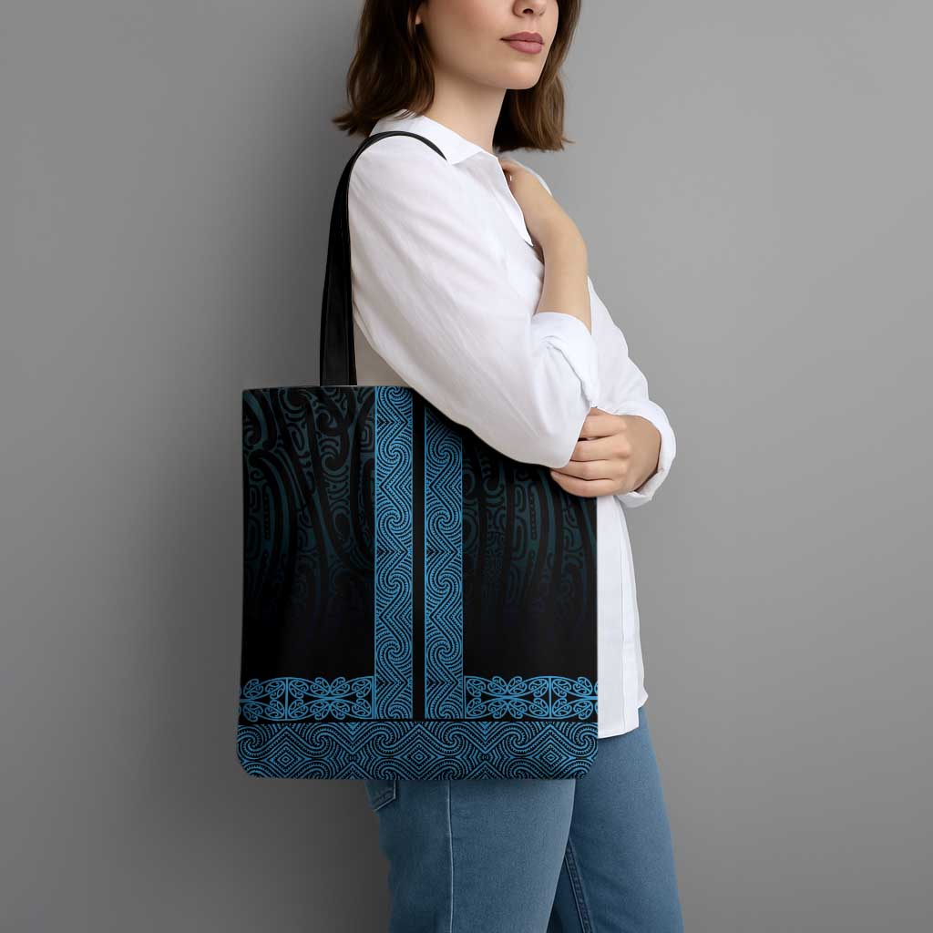 New Zealand Maori Kowhaiwhai Tote Bag Kikorangi Maui and Mangopare LT9 - Polynesian Pride