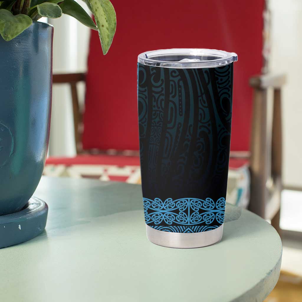 New Zealand Maori Kowhaiwhai Tumbler Cup Kikorangi Maui and Mangopare LT9 - Polynesian Pride
