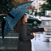New Zealand Maori Kowhaiwhai Umbrella Kikorangi Maui and Mangopare LT9 - Polynesian Pride