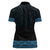 New Zealand Maori Kowhaiwhai Women Polo Shirt Kikorangi Maui and Mangopare