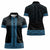 New Zealand Maori Kowhaiwhai Women Polo Shirt Kikorangi Maui and Mangopare