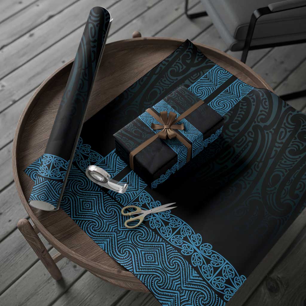 New Zealand Maori Kowhaiwhai Wrapping Paper Kikorangi Maui and Mangopare LT9 - Polynesian Pride