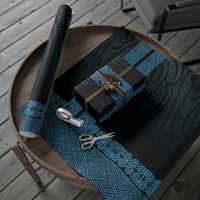New Zealand Maori Kowhaiwhai Wrapping Paper Kikorangi Maui and Mangopare LT9 - Polynesian Pride