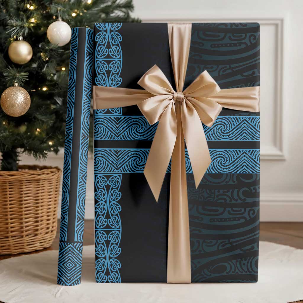 New Zealand Maori Kowhaiwhai Wrapping Paper Kikorangi Maui and Mangopare LT9 - Polynesian Pride