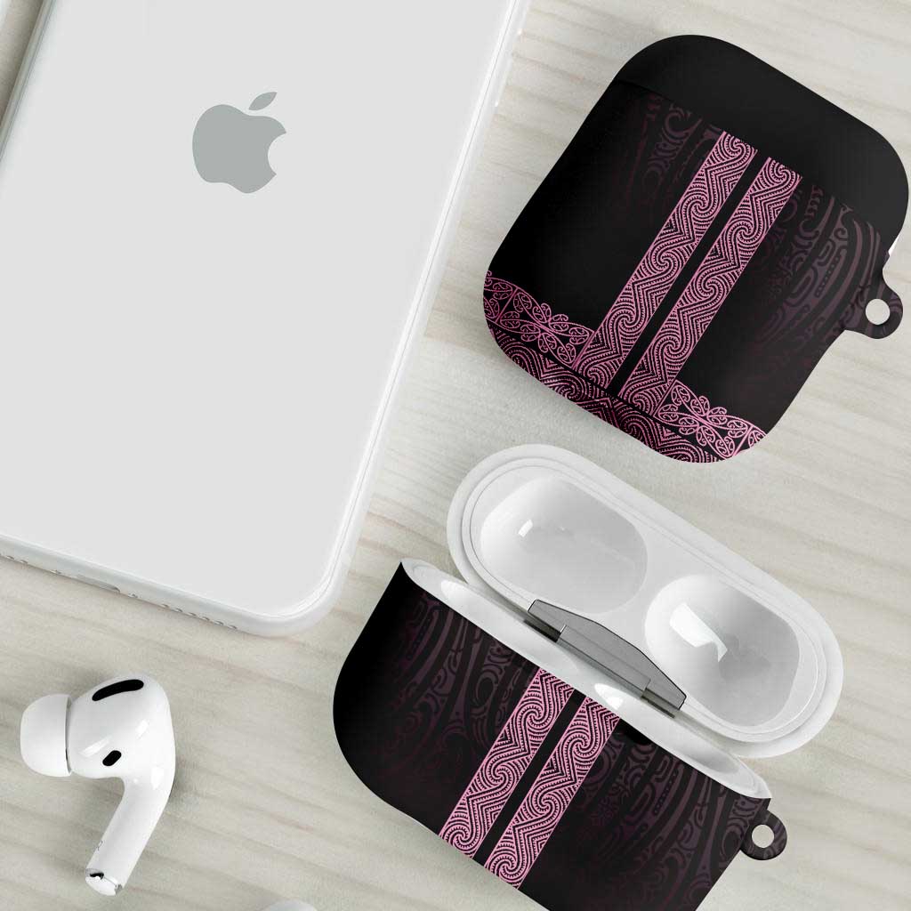 New Zealand Maori Kowhaiwhai AirPods Case Mawhero Maui and Mangopare LT9 - Polynesian Pride