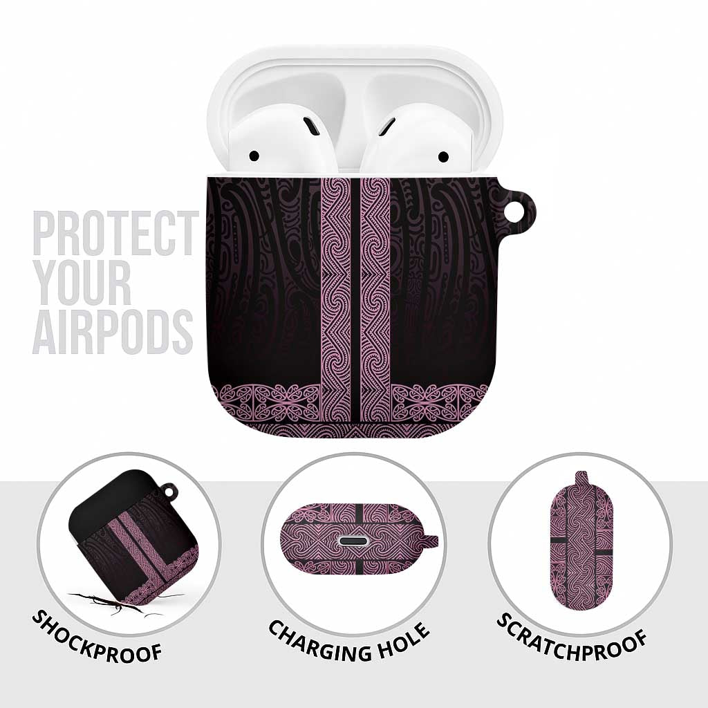 New Zealand Maori Kowhaiwhai AirPods Case Mawhero Maui and Mangopare LT9 - Polynesian Pride