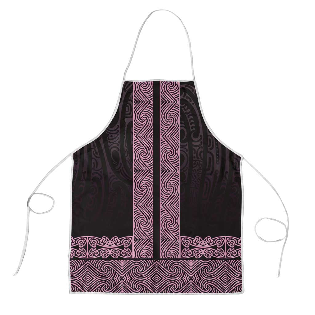 New Zealand Maori Kowhaiwhai Apron Mawhero Maui and Mangopare LT9 Pink - Polynesian Pride
