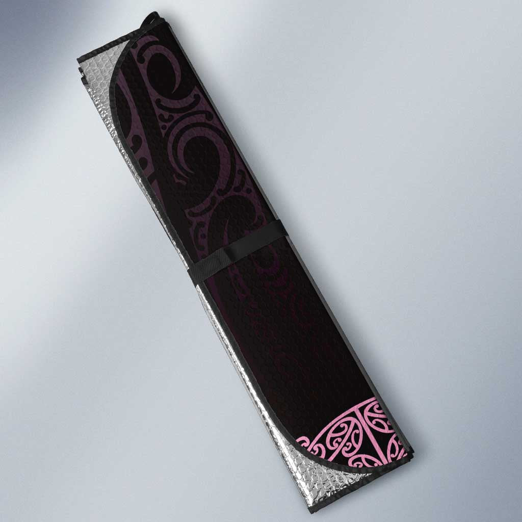 New Zealand Maori Kowhaiwhai Auto Sun Shade Mawhero Maui and Mangopare LT9 - Polynesian Pride