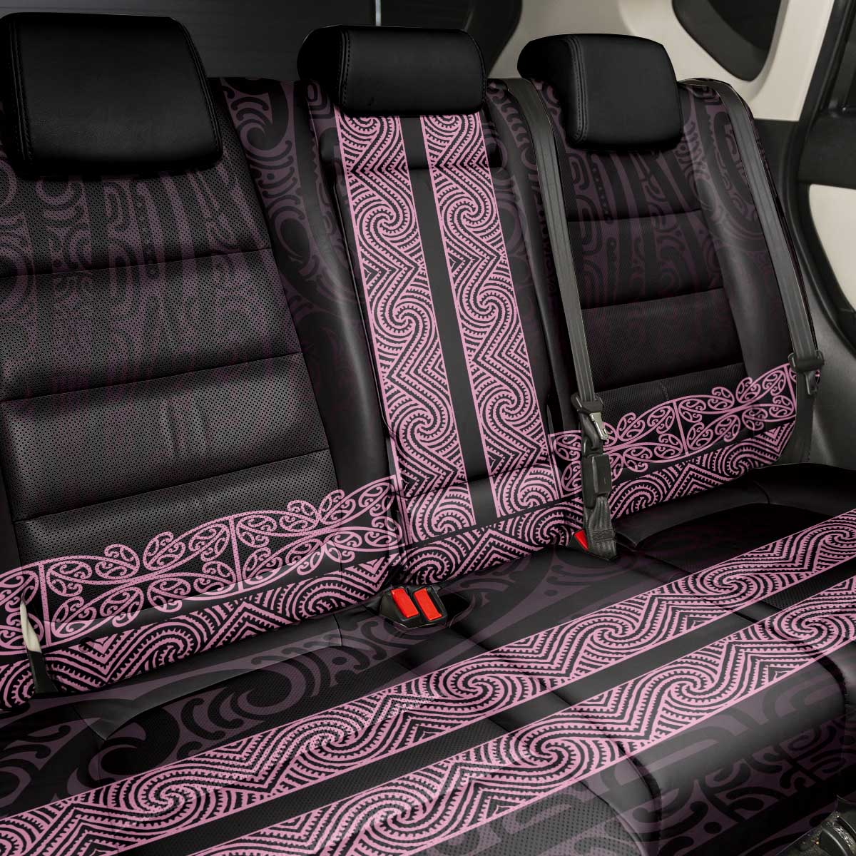 New Zealand Maori Kowhaiwhai Back Car Seat Cover Mawhero Maui and Mangopare