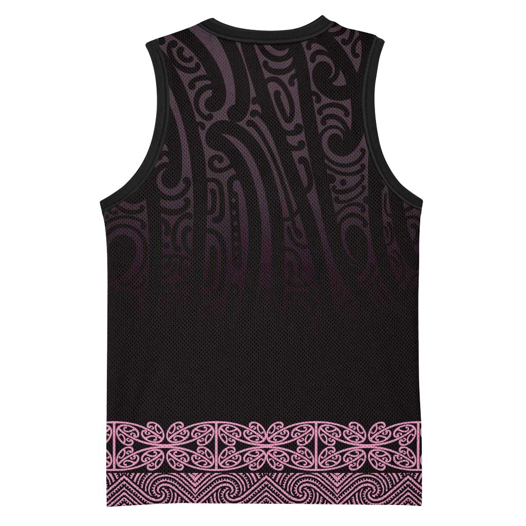 New Zealand Maori Kowhaiwhai Basketball Jersey Mawhero Maui and Mangopare LT9 - Polynesian Pride