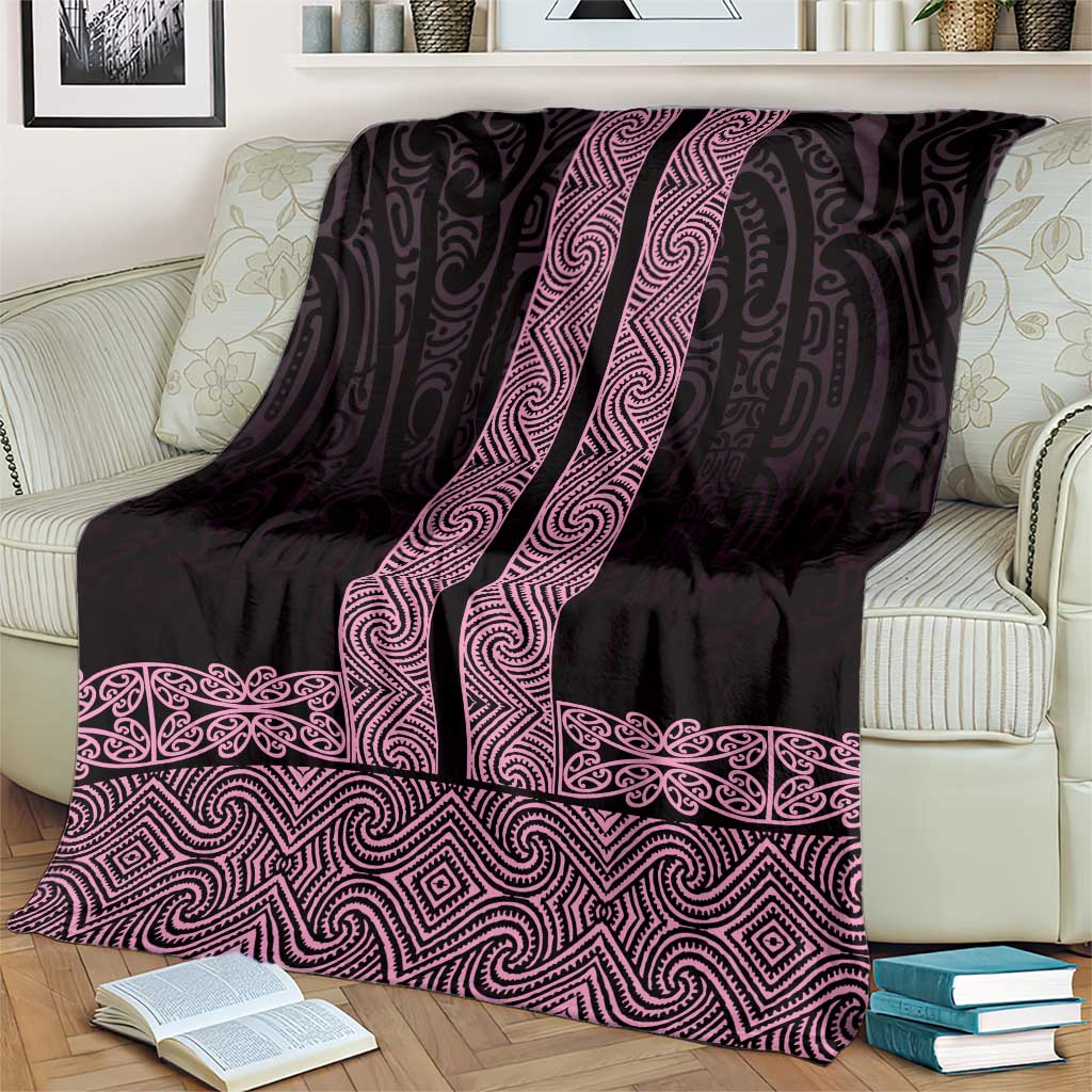 New Zealand Maori Kowhaiwhai Blanket Mawhero Maui and Mangopare LT9 - Polynesian Pride