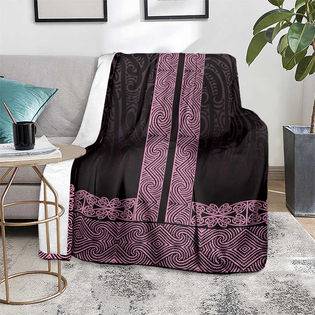New Zealand Maori Kowhaiwhai Blanket Mawhero Maui and Mangopare LT9 - Polynesian Pride