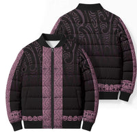 New Zealand Maori Kowhaiwhai Bomber Puffer Jacket Mawhero Maui and Mangopare LT9 - Polynesian Pride