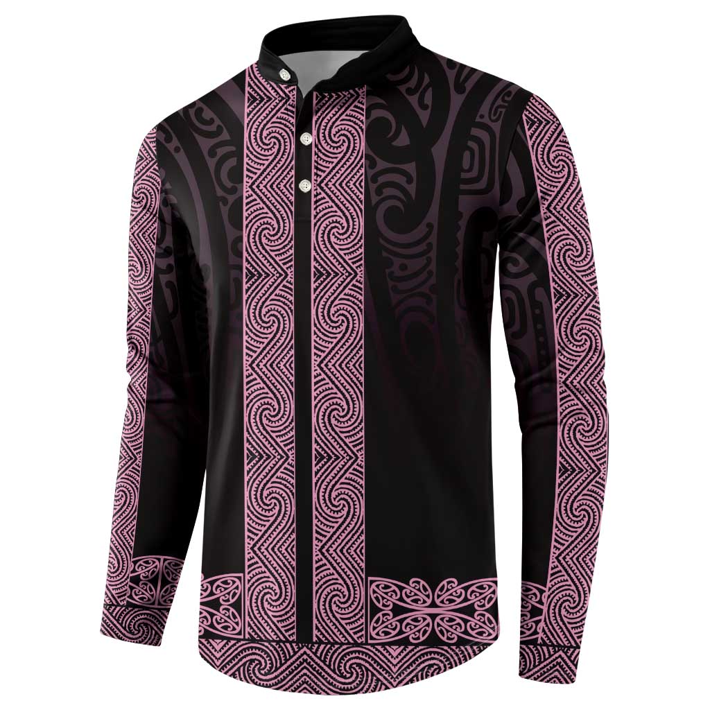 New Zealand Maori Kowhaiwhai Button Sweatshirt Mawhero Maui and Mangopare LT9 - Polynesian Pride