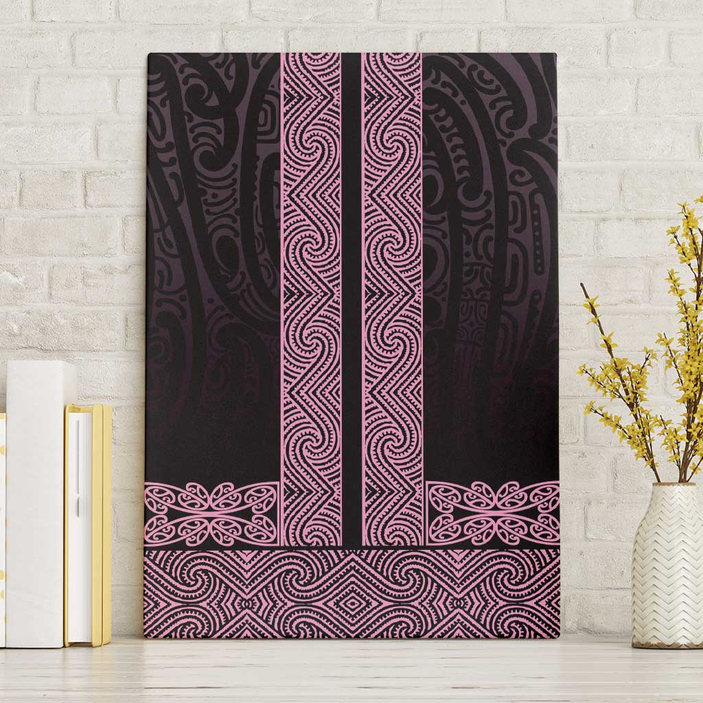 New Zealand Maori Kowhaiwhai Canvas Wall Art Mawhero Maui and Mangopare LT9 Without Frame Pink - Polynesian Pride