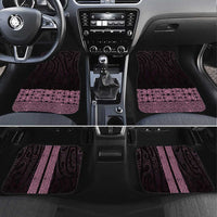 New Zealand Maori Kowhaiwhai Car Mats Mawhero Maui and Mangopare LT9 Set 4pcs Pink - Polynesian Pride