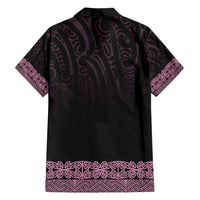 New Zealand Maori Kowhaiwhai Family Matching Off Shoulder Maxi Dress and Hawaiian Shirt Mawhero Maui and Mangopare LT9 - Polynesian Pride