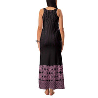 New Zealand Maori Kowhaiwhai Family Matching Tank Maxi Dress and Hawaiian Shirt Mawhero Maui and Mangopare LT9 - Polynesian Pride