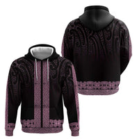 New Zealand Maori Kowhaiwhai Hoodie Mawhero Maui and Mangopare LT9 - Polynesian Pride