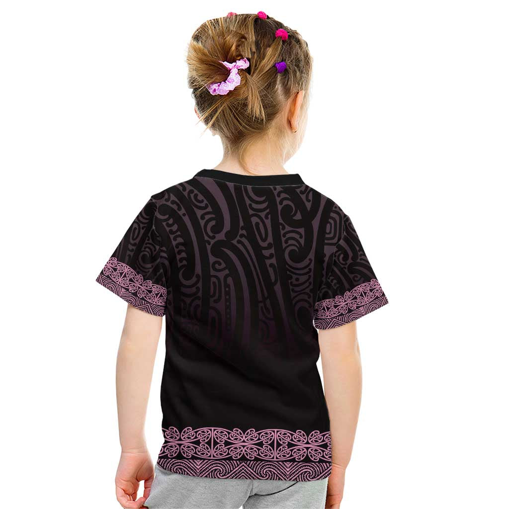 New Zealand Maori Kowhaiwhai Kid T Shirt Mawhero Maui and Mangopare LT9 - Polynesian Pride