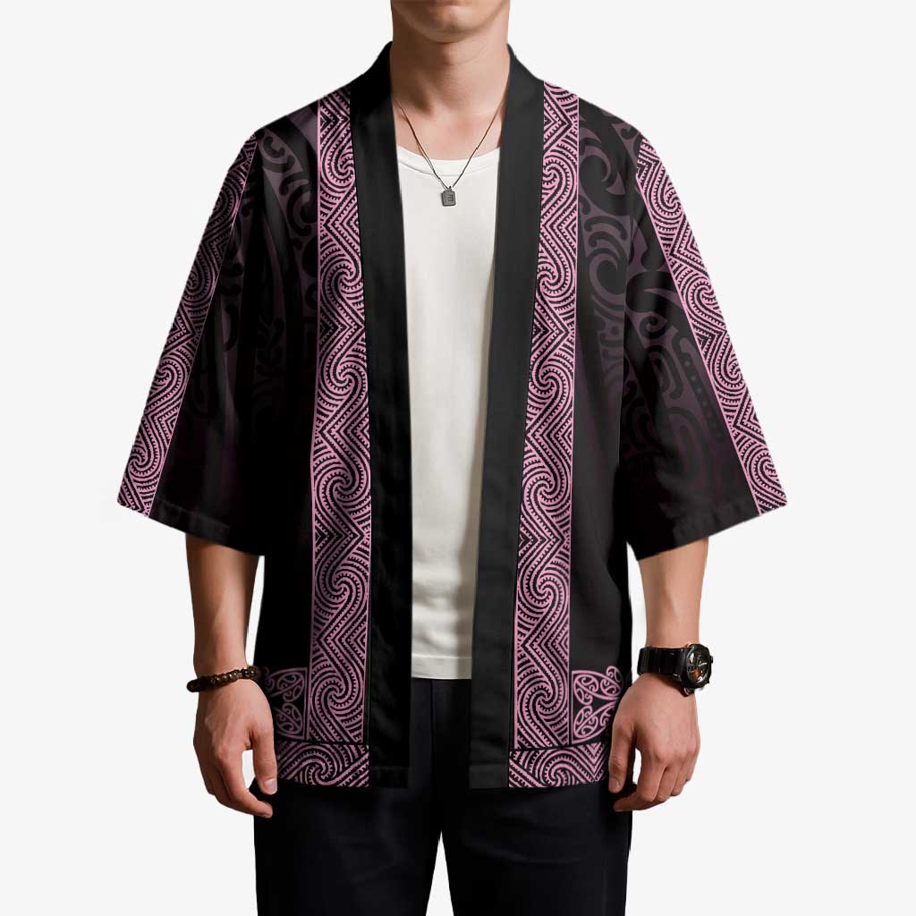 New Zealand Maori Kowhaiwhai Kimono Mawhero Maui and Mangopare LT9 - Polynesian Pride